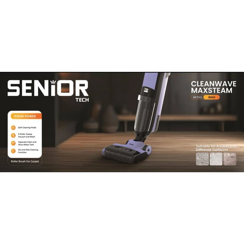 جاروبرقی و زمین شوی سنیورتک مدل B650